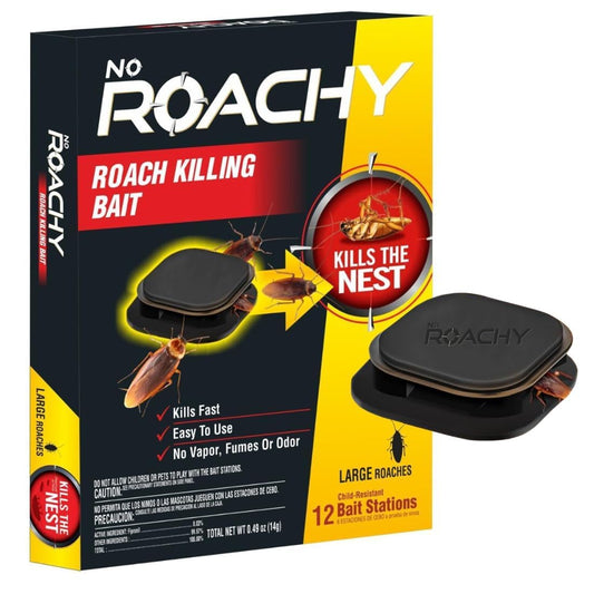 Noroachy Natural Cockroach Killer Bait for Kitchen, Bathrooms & Cabinets, Outdoor & Indoor - All in One Solution (12 Bait)