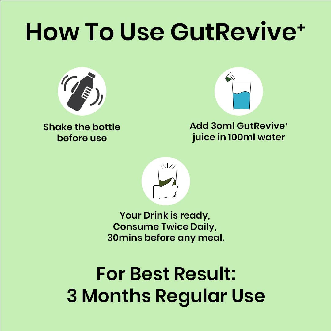 Growfitz GutRevive+ Liver Care Juice 1L | Natural Liver Detox & Digestive Cleanse | Triphala, Amla, Mulethi, Senna & Herbal Gut Support | No Added Sugar