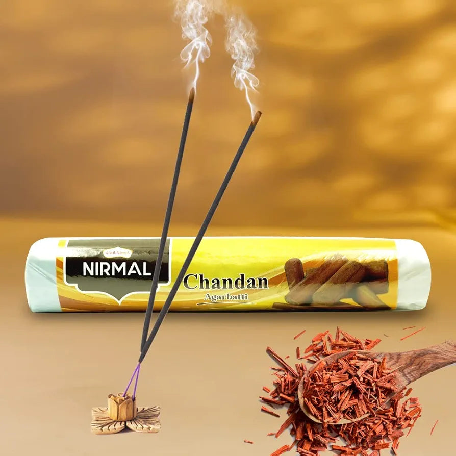 Shubhkart Nirmal Chandan Agarbatti Muttha Pack Long Lasting Incense Sticks Sandalwood Fragrance 250gms