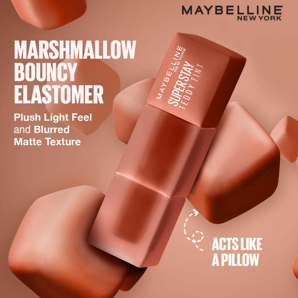 Maybelline New York Superstay Teddy Tint - Lip and Cheek Color - Heart Locket, 5ml