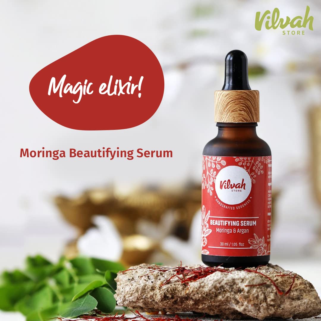 Vilvah Store Beautifying Serum (Moringa And Argan) - 30 ml