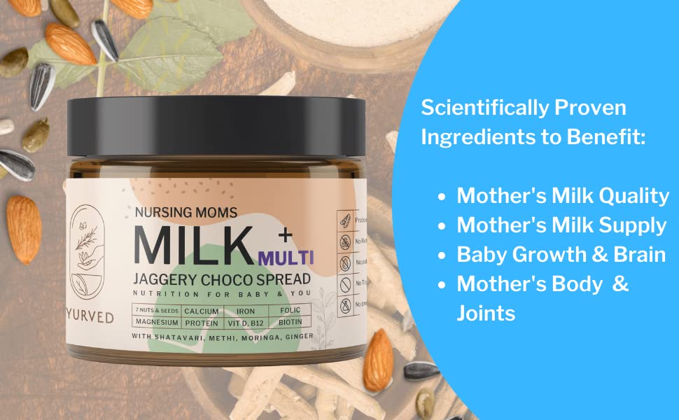 Iyurved Nursing Moms Milk Plus Multi Jaggery Chocolate Spread - 500 gms