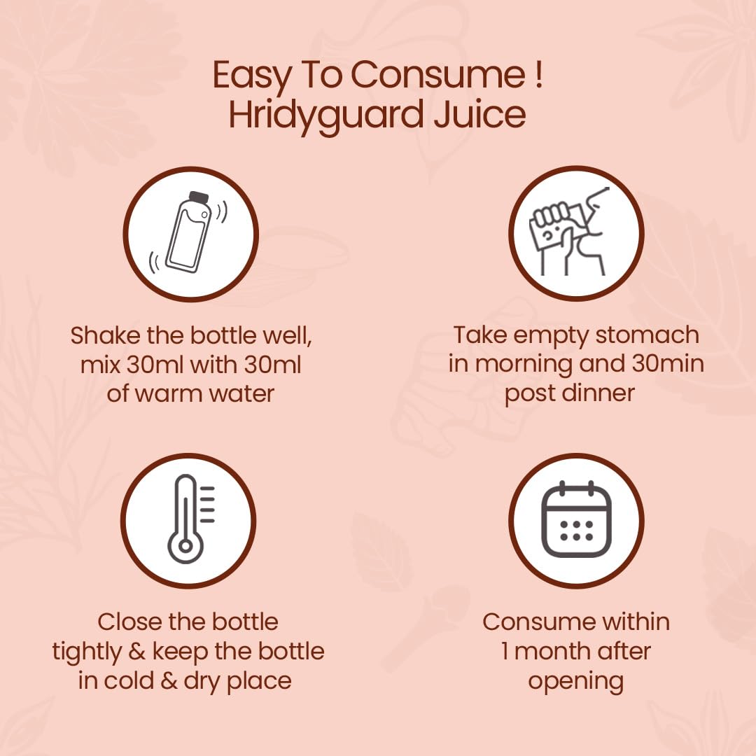 Krishna's Hridyguard Juice â€“ Enriched With 11 herbs - Herbal Extract Drink for Daily Wellness - 1000 ml