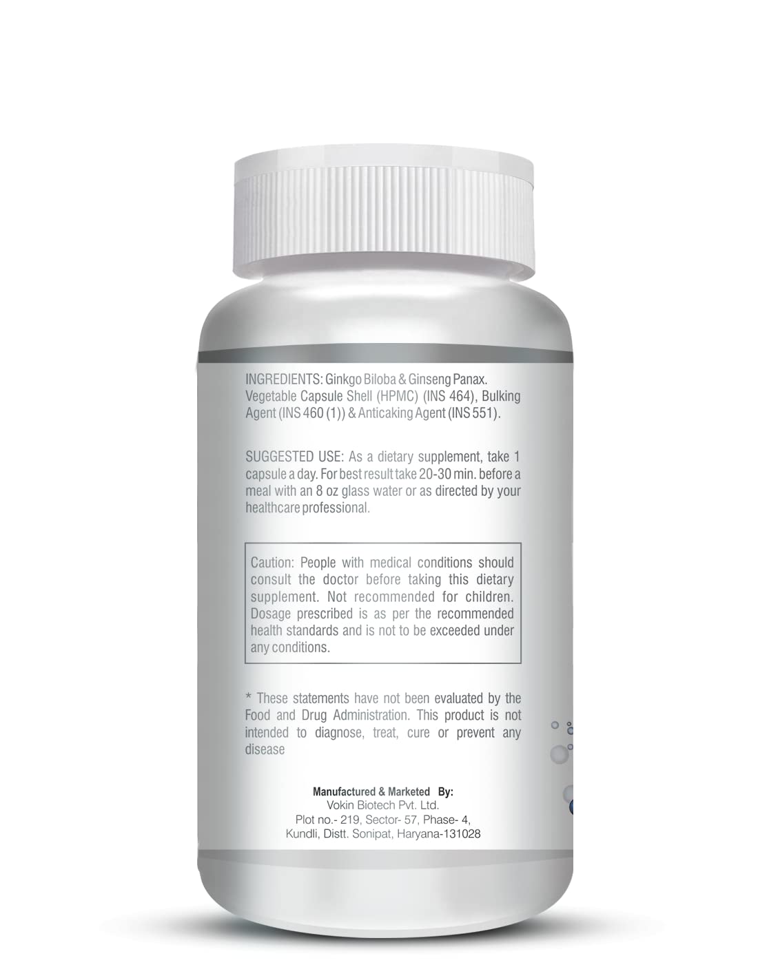 Vokin Biotech Ginseng Ginkgo Extract Capsules