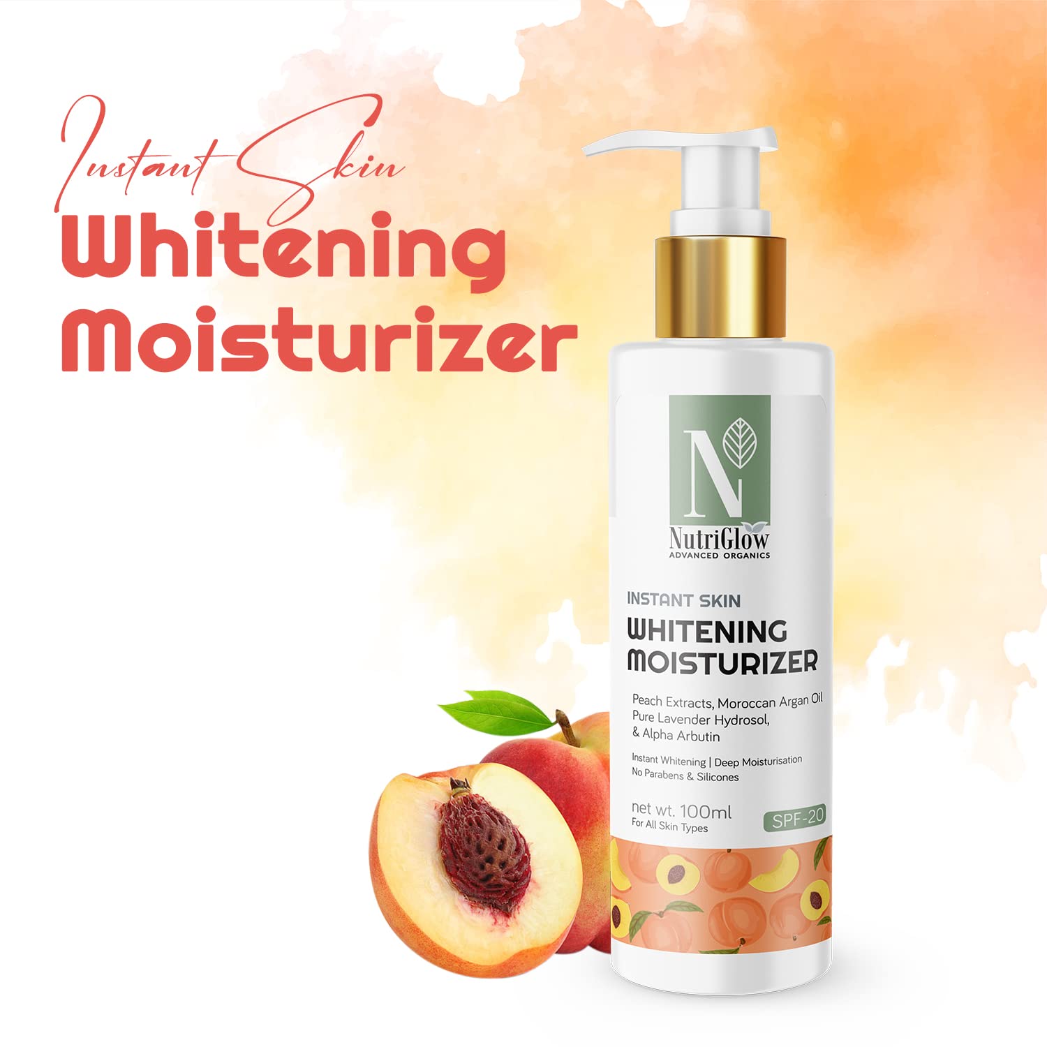 NutriGlow Advanced Organics Moisturizer SPF 20 - 100 ml
