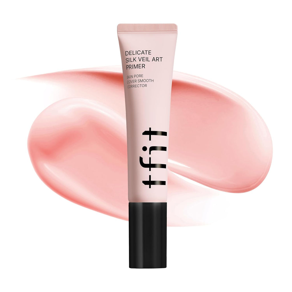 TFIT Delicate Silk Veil Art Primer - Korean Makeup, Poreless Matte Makeup Primer for Oily Skin (Lightweight, Hydrating), Blurring Pore Filler, Smooths fine linesï¼ŒLong-Lasting Blur Effect, 1.01FL. Oz.