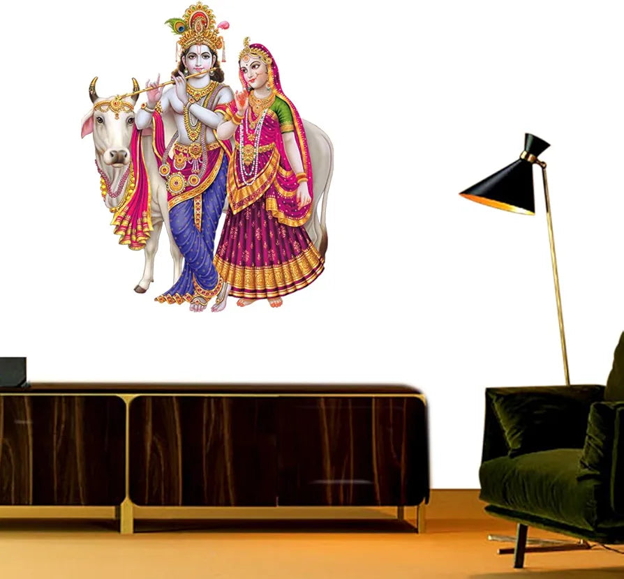Rangoli White Glossy Vinyl Wall Sticker Premium Self-Adhesive Waterproof Parent-5 Design-6