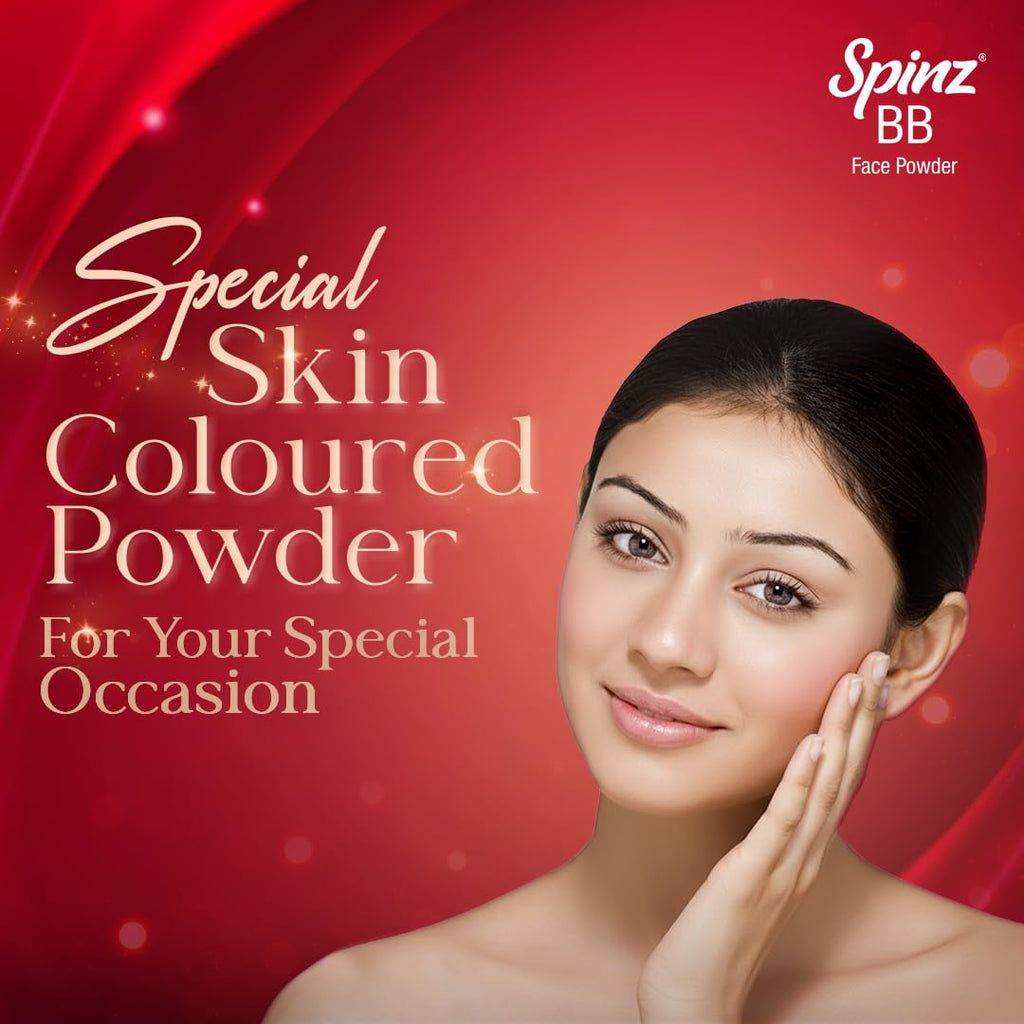 Spinz BB Brightening & Beauty Face Talc for Instant Brightness | Lasts 2X Longer, Covers Dark Spots and Blemishes, Gives Soft and Smooth Skin (Natural Beige) â€“ 70 gm