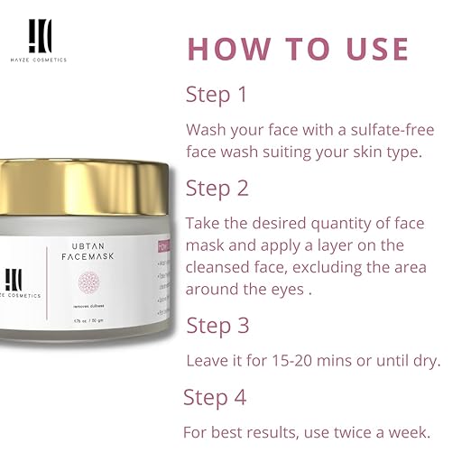 Hayze Cosmetics Ubtan Face Mask With Turmeric - 50 gms