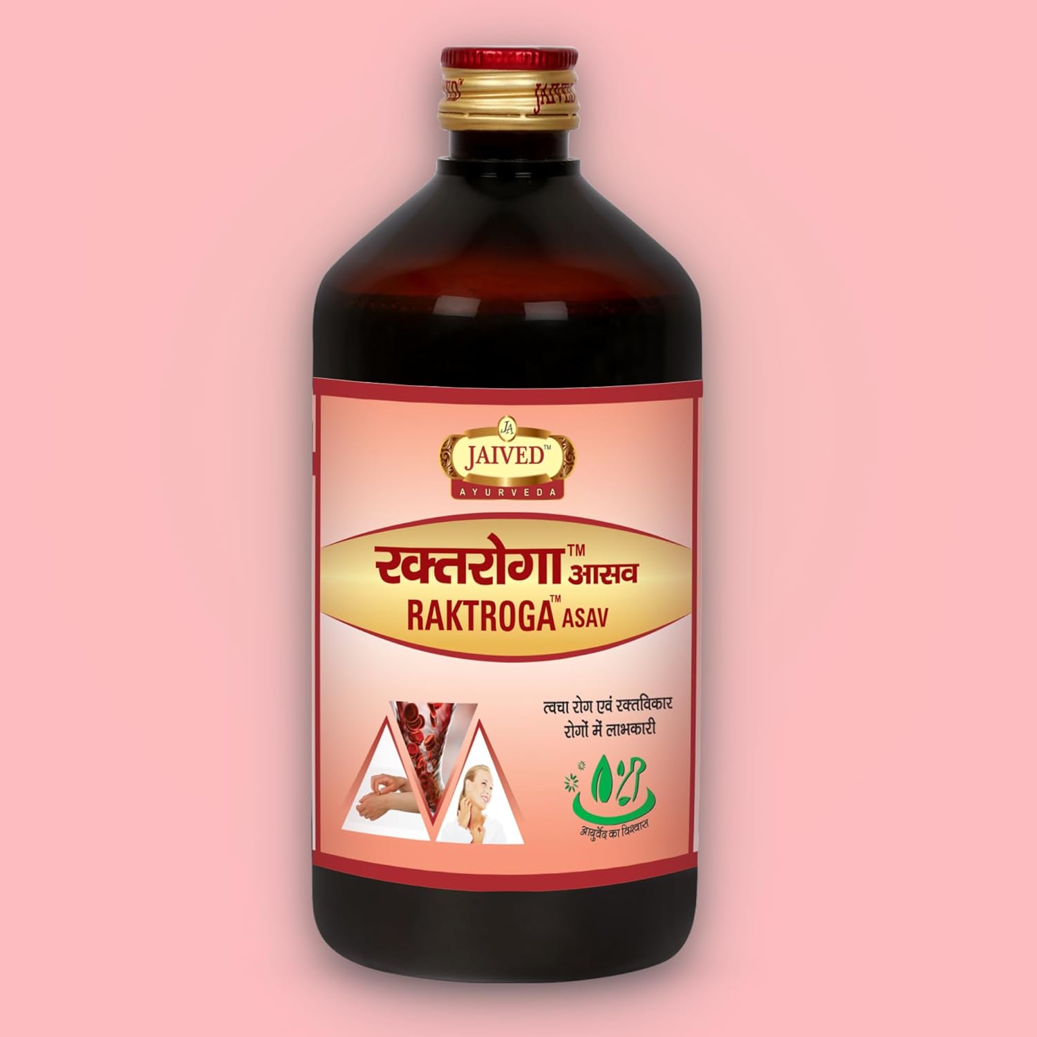 Jaived Ayurveda Raktroga Asav - 450 ml (Pack of 3)