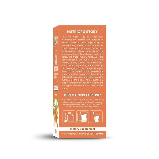 Nutriorg SeaBuckthorn Juice - 500 ml