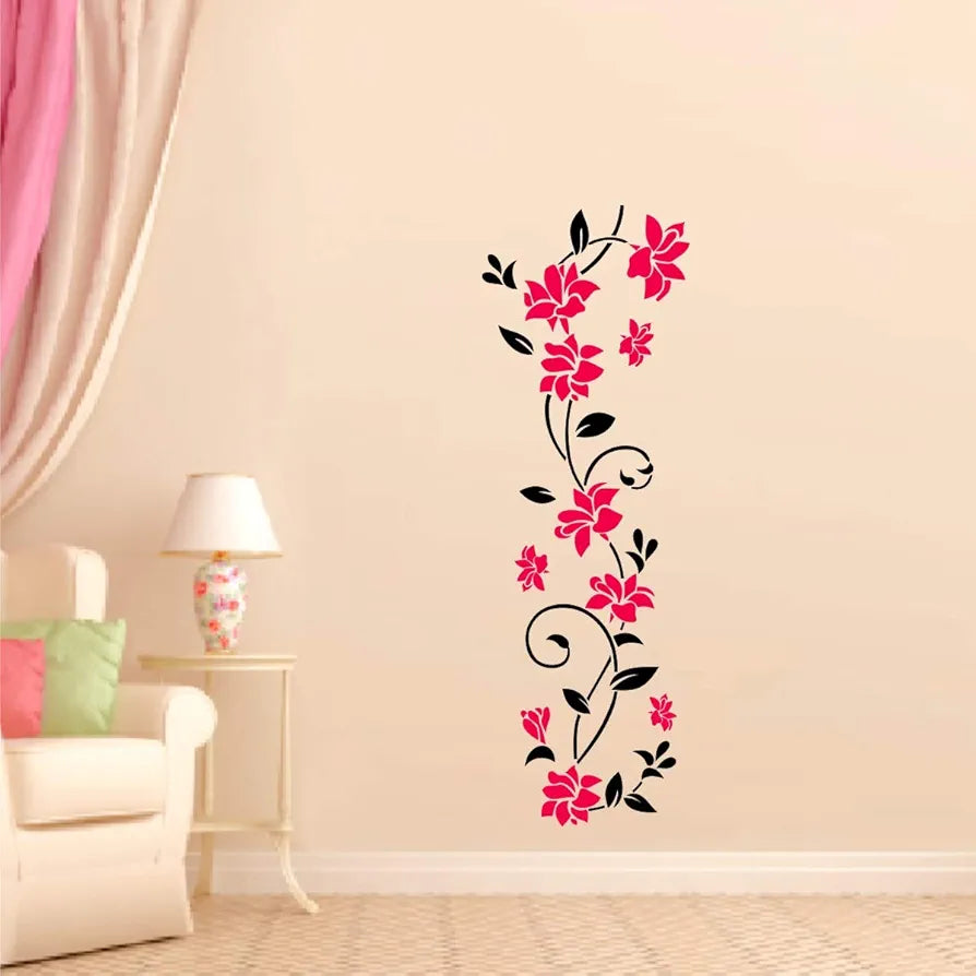 Decal O Decal Vinyl Floral Vine Art Wall Stickers Self Adhesive