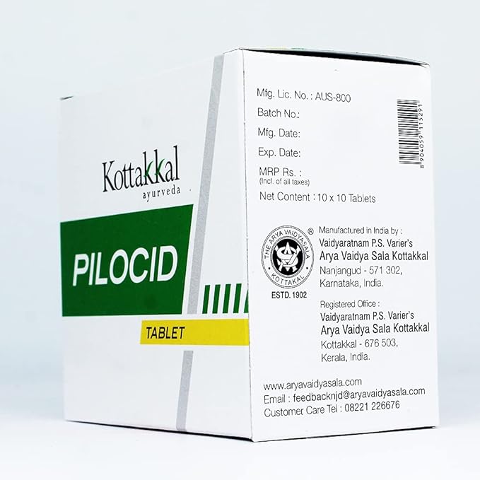 Kottakkal Arya Vaidyasala Pilocid Tablet - 100 Tabs