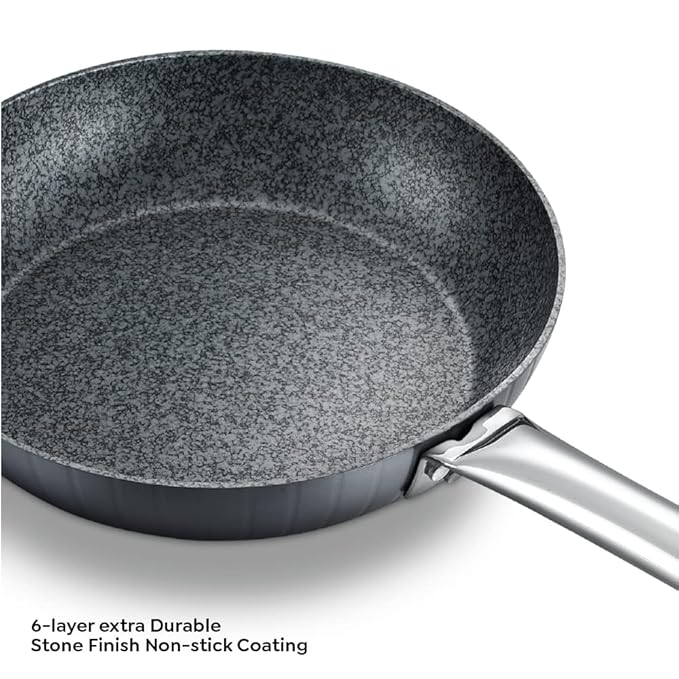 Prestige Durastone 28cm(2.6l) Hard Anodised Fry Pan With 6 Layers Non-stick Coating