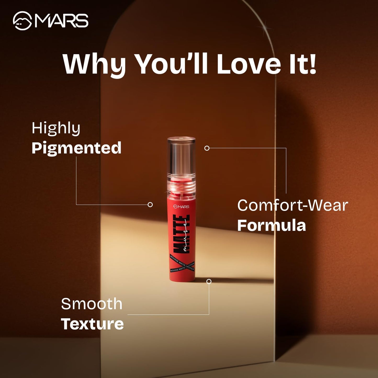 Mars Matte Muse Mousse Lipstick - 3 ml