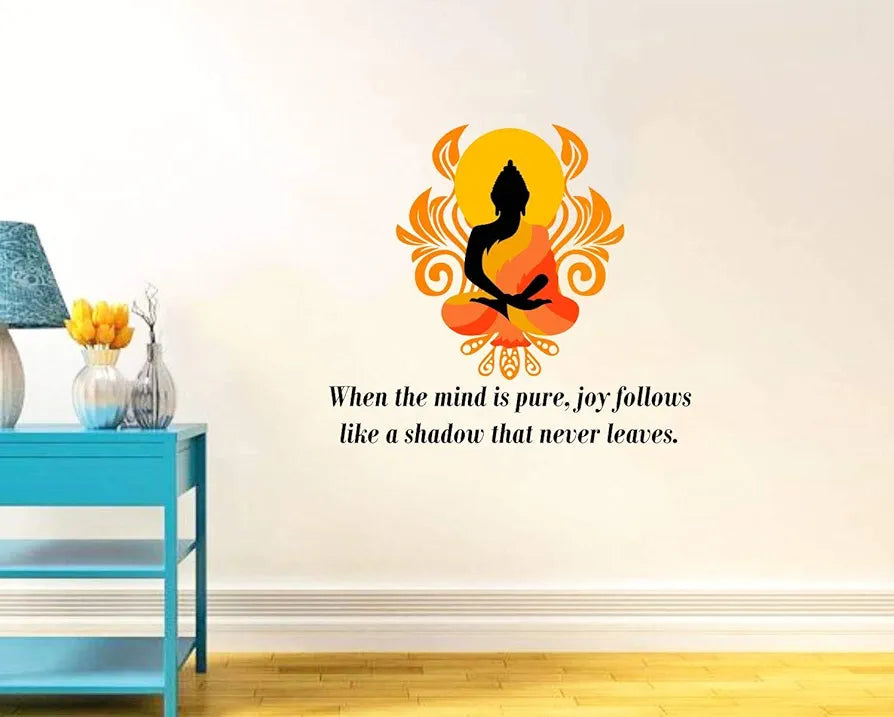 Decal O Decal Vinyl Lord Buddha Quotes Wall Stickers