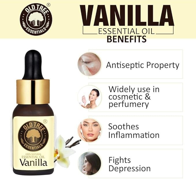 Old Tree Vanilla Essential Oil for Home Fragrance - 15 ml