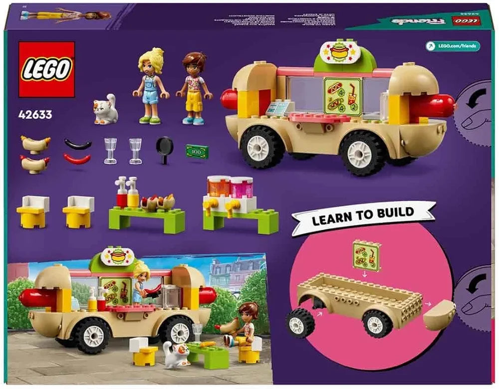 Lego Friends Hot Dog Food Truck Toy Set with Mini-Dolls 42633