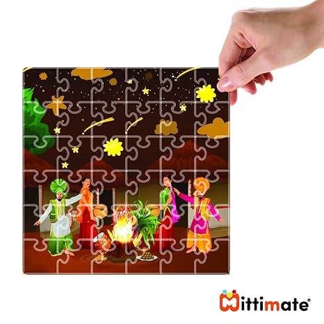 Mittimate Lohri Jigsaw Puzzle Game for Kids Age 4 to 6 Old 36 Pieces Puzzle Toy