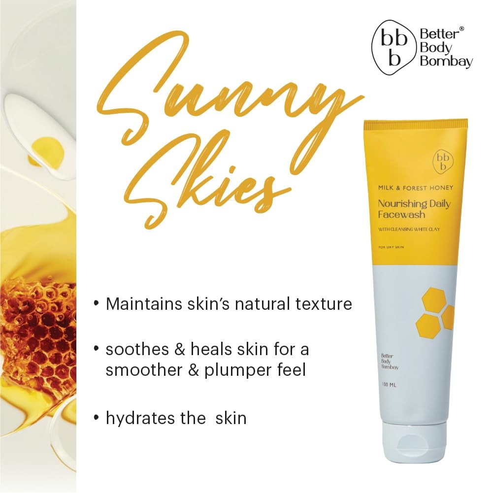 Better Body Bombay Milk & Forest Honey Nourishing Daily Facewash - 100 ml