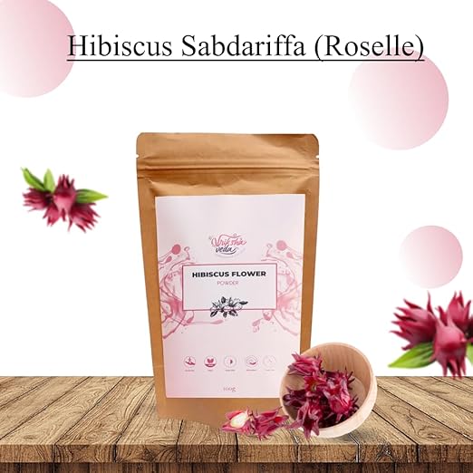 Vriksha Veda Hibiscus Sabdariffa Flower Powder for Face Pack - 100 gms