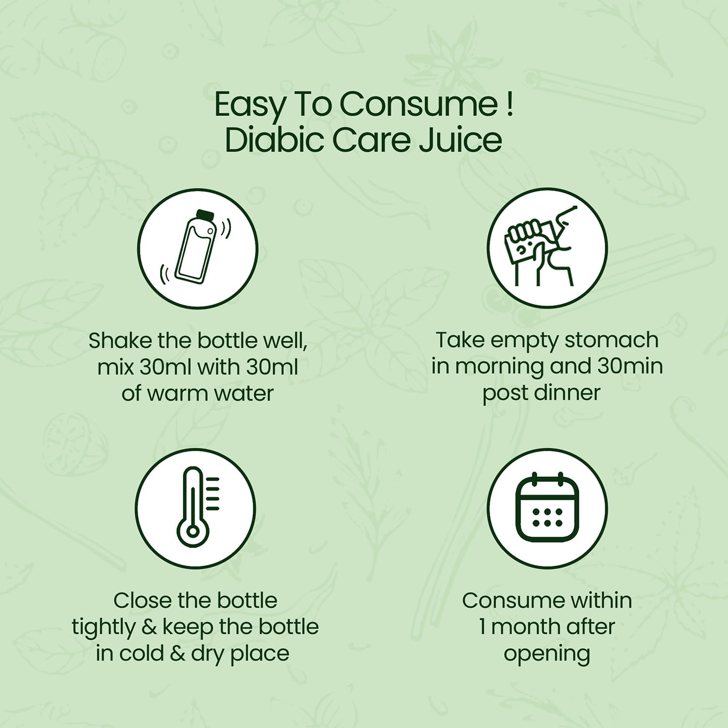 Krishna's Diabic Care Juice - 1L | Clinically Proven Diabetic Care | Blend of 11 Herbs Methi, Amla, Karela, Jamun, Kutki, Guduchi & 5 Other Herbs to Manage Sugar Levels, Clinically Proven