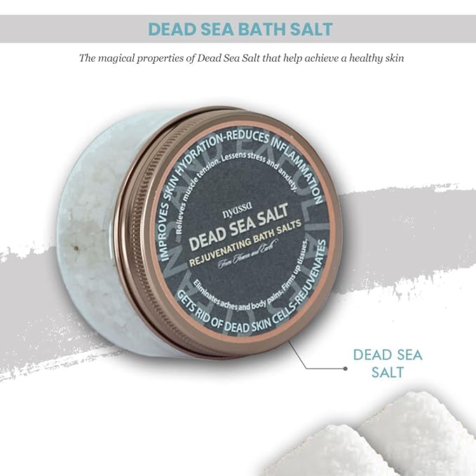 Nyassa Dead Sea Bath Salt for Men & Women - 220 Gms