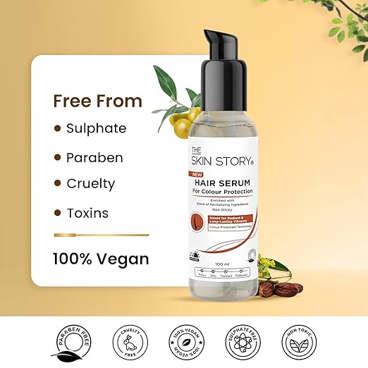 The Skin Story Colour Protection Hair Serum For Long-Lasting Vibrant Color - 100 ml