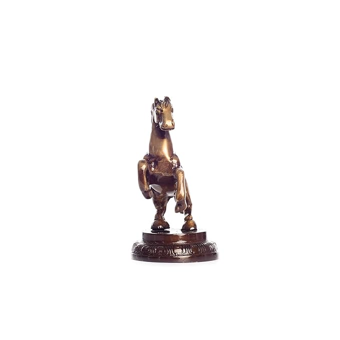 Ecraftindia Brass Horse Tableware Antique Showpiece