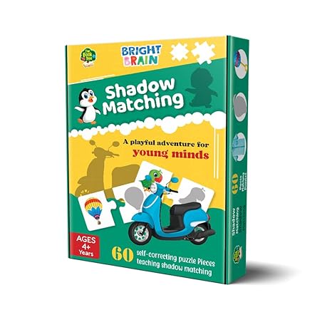 The Book Tree Bright Brain Shadow Matching 60 30 Sets Piece Jigsaw Puzzle for Preschoolers