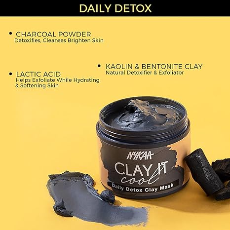 Nykaa Clay It Cool Daily Detox Clay Mask - 100 gms