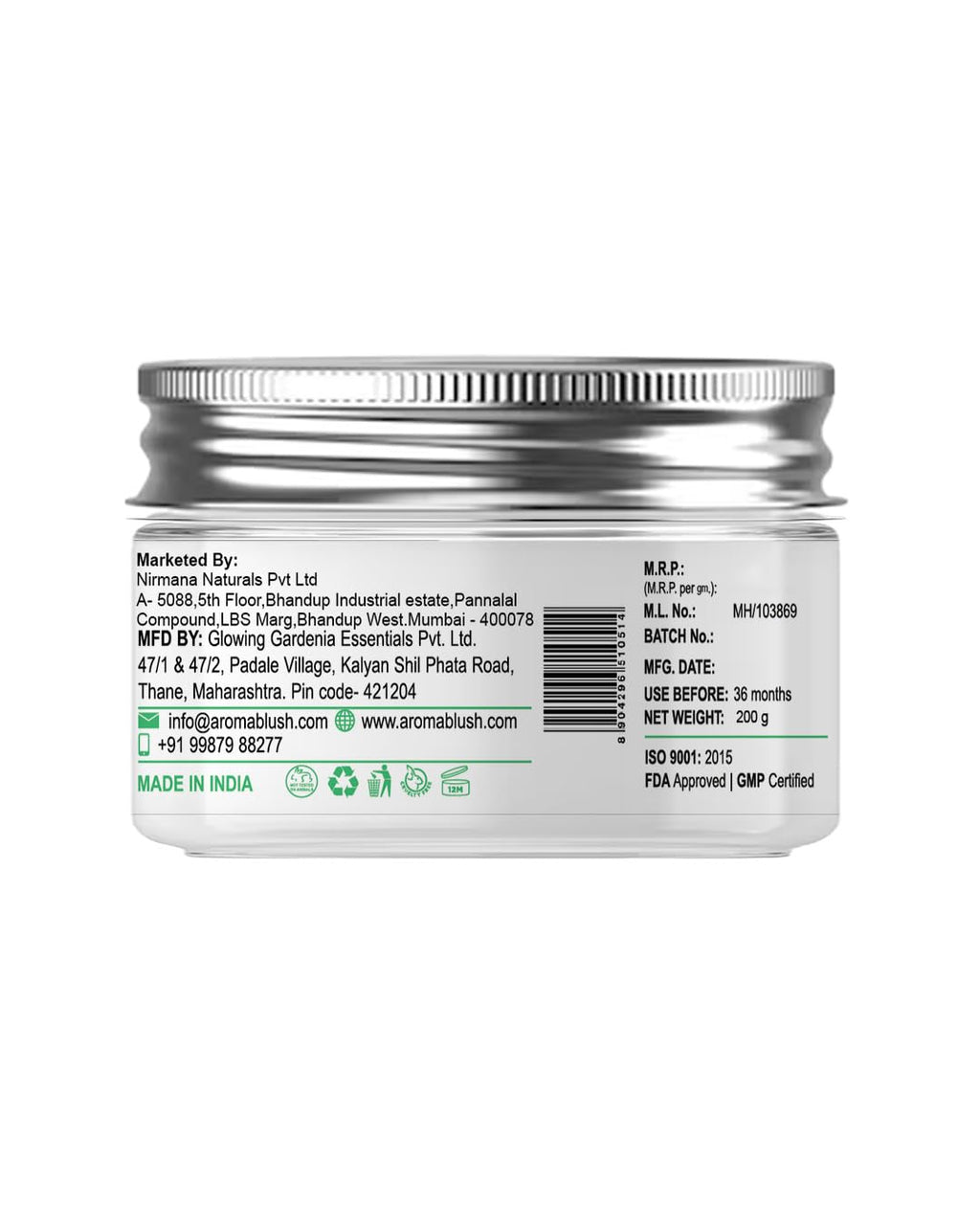 Aromablush - Tan Removal Face Cream | Liquorice, Lotus Root, Kojic Acid & Vitamin E | Tan Removal | Brightening & Hydrating | Even Tone | Anti-Aging | Dermatologist-Tested & Cruelty-Free | 200ml