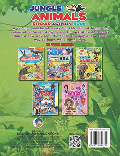 Dreamland Sticker Activity Book - Jungle Animals