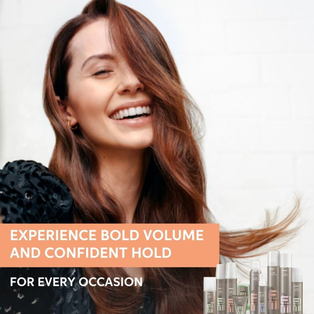 Wella Professionals EIMI Extra Volume Strong Hold Volumizing Hair Mousse for Women | Adds Long-Lasting Lift & Fullness Without Dehydration