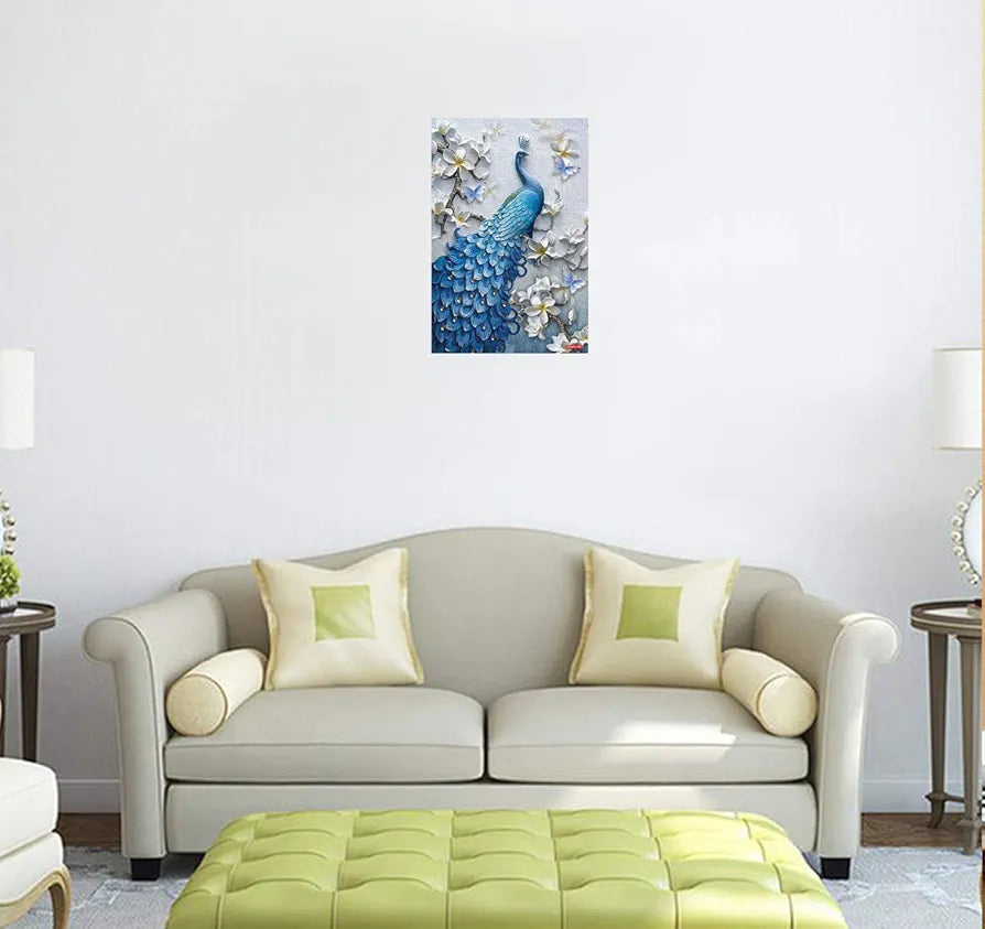 Rangoli Peacock Wall Sticker 12x18 Sheet – Elegant Self Adhesive Design-5