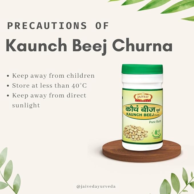 Jaived Ayurveda Konch Beej Churna | Vitality Boost & Wellness Support | 100 Gms | Pack of 2