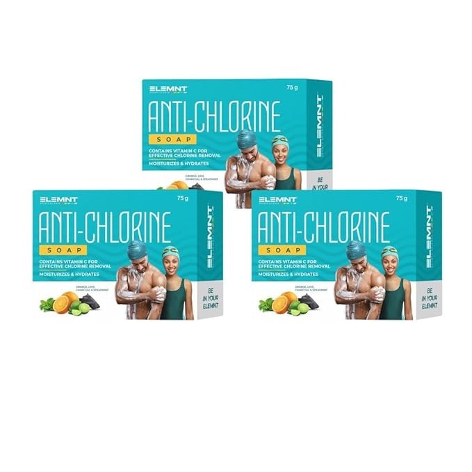 Elemnt Anti Chlorine Soap Orange & Lime - 75 gms (Pack of 3)