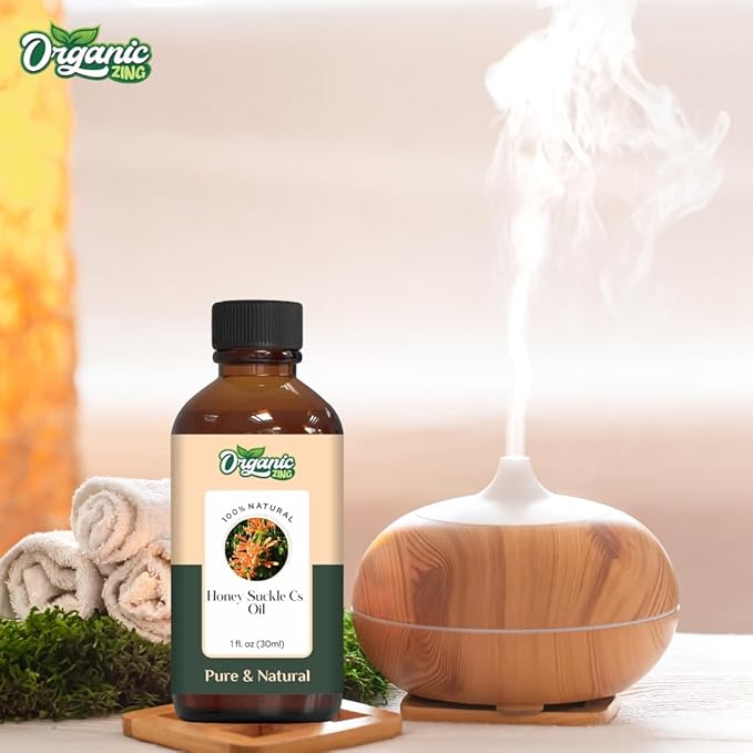 Organic Zing Honeysuckle (Lonicera Periclymenum) Oil | Essential Oil for Skincare, Aroma and Diffusers- 30 Ml