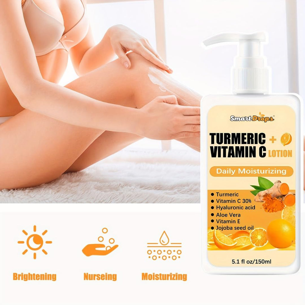 Smartdrops Moisturizer for Fast Absorbing and Non-sticky, for Dry Skin, for Men & Women | With Goodness of Turmeric and vitamin C For Instant Hydration
