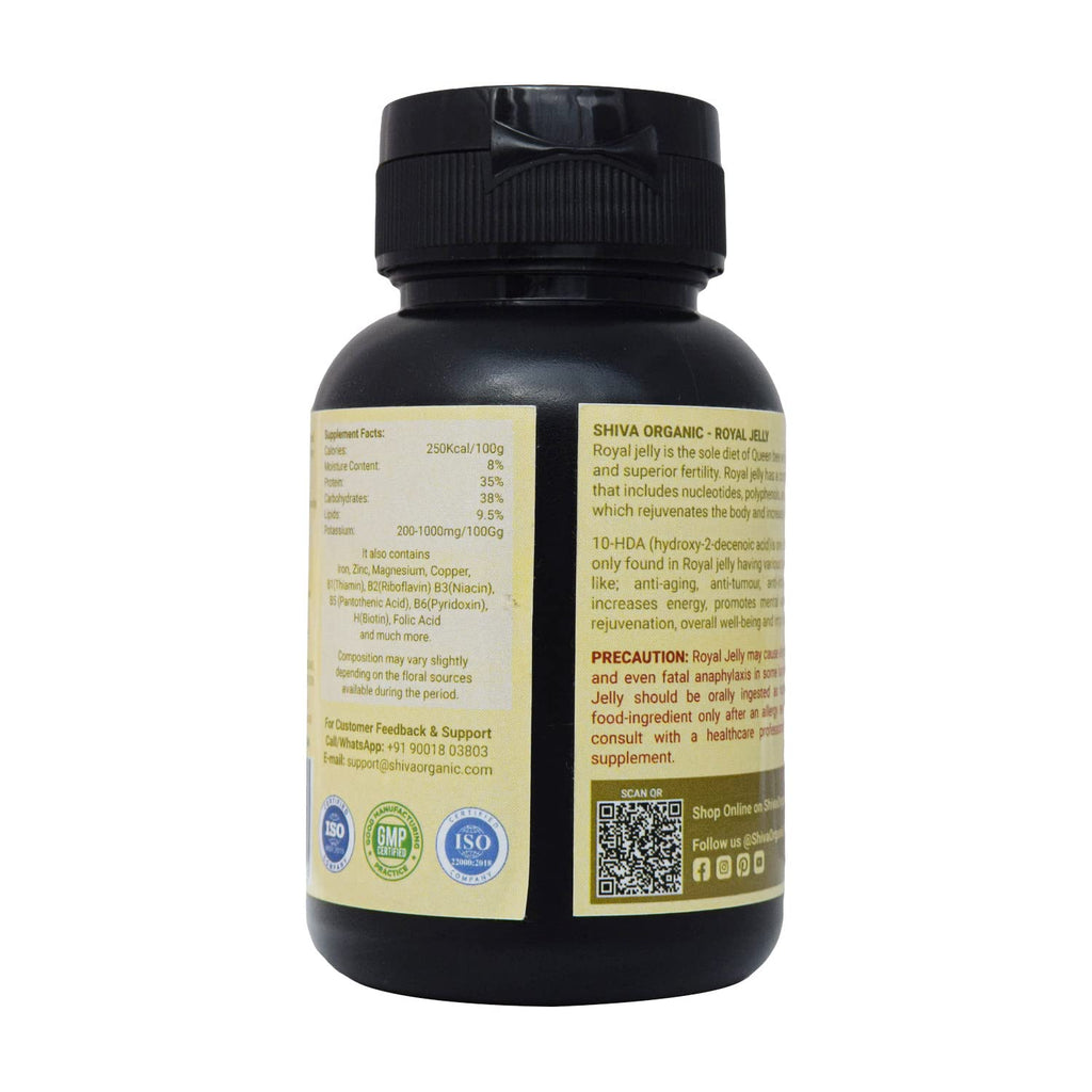 Shiva Organic Royal Jelly Capsules