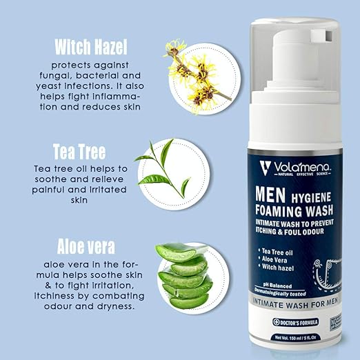 Volamena Men Gentle hygiene Foaming Wash Intimate Wash for Men - 150 ml