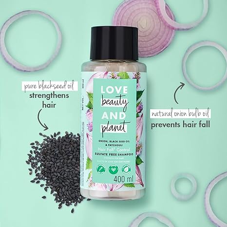 Love Beauty & Planet Onion oil Sulfate Free Hairfall control Shampoo - 200 ml