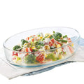 Borosil - Oval Dish | 4 Litres | Transparent
