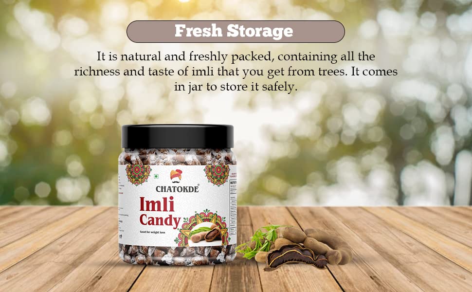 CHATOKDE Imli Candy, Khatti, Methi Imli, Tamarind Twist Candy, Tamarind Candy - 400Gm