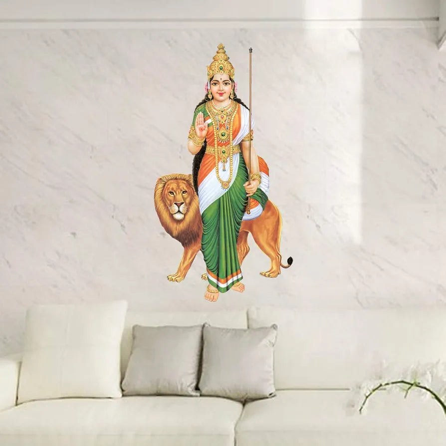 Rangoli White Glossy Vinyl Wall Sticker Premium Self-Adhesive Waterproof Parent-4 Design-24