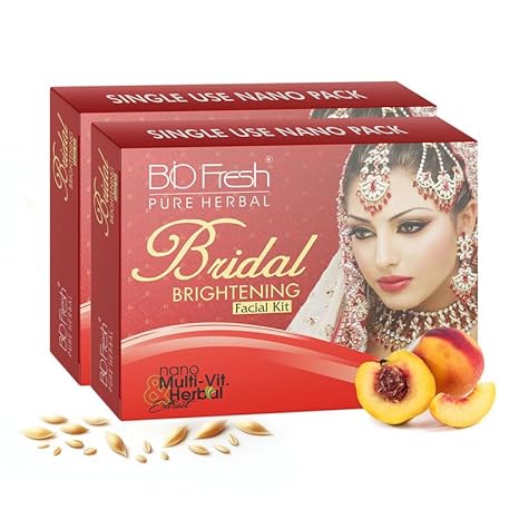 Biofresh Herbals Bridal Glow Facial Kit - 46 gms Each (Pack of 2)