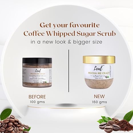 Leal Mocha Me Crazy Whipped Face & Body Scrub - 160 gms