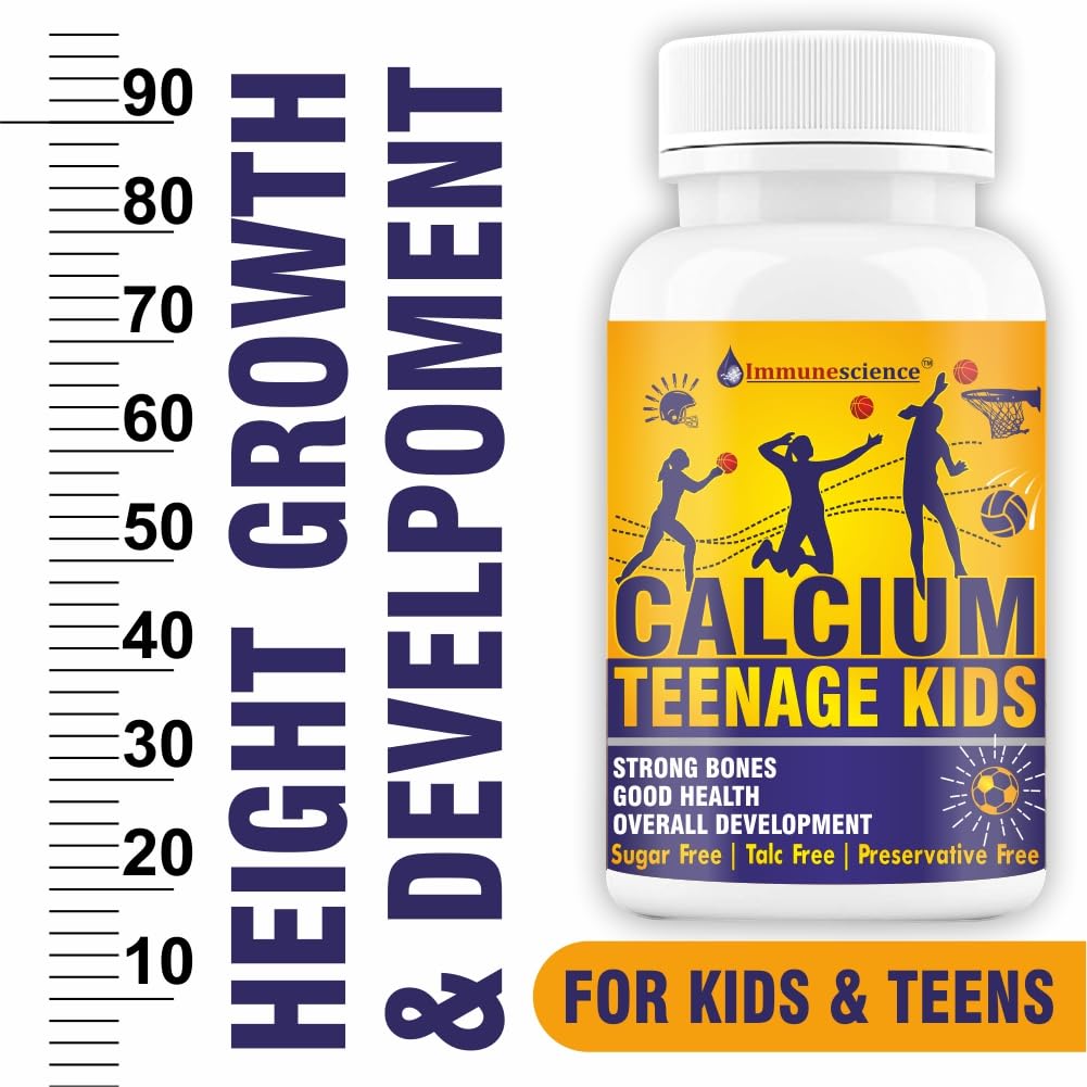 Immunescience Calcium For Kids Chewable Tablets - 60 tabs