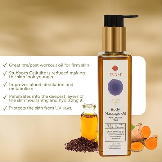 TVAM Anti-Cellulite Maya Body Massage Oil - 200 ml