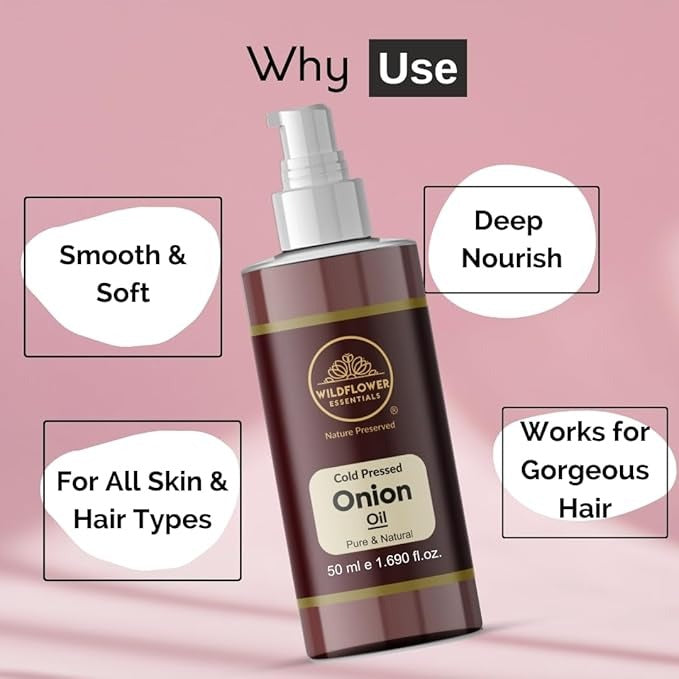 Wildflower Essentials Onion Oil Cold Pressed - 50 ml